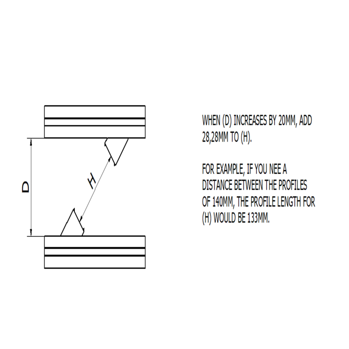 Winkelverbinder 45° 45 B-Typ Nut 10